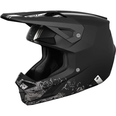 Motocross-Helm Shot Speed Battle mattschwarz Größe: L Motocross-Helm Shot Speed Battle mattschwarz Größe: L