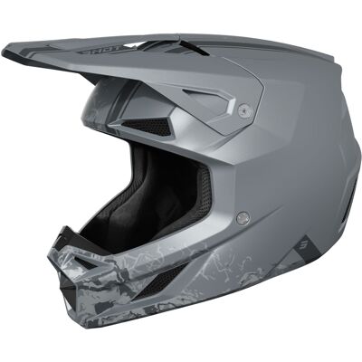 Motocross-Helm Shot Speed Battle mattgrau Größe: M Motocross-Helm Shot Speed Battle mattgrau Größe: M