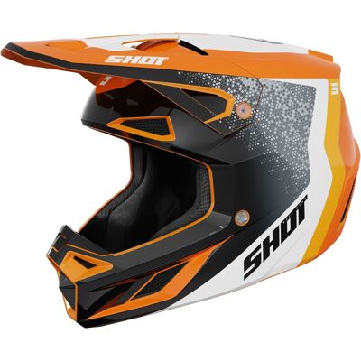 Motocross-Helm Shot Speed Hybrid glänzend orange Größe: L Motocross-Helm Shot Speed Hybrid glänzend orange Größe: L