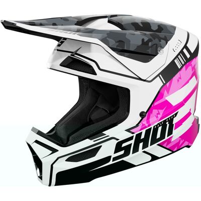 Shot Furious Flash Kinder Motocross Helm Shiny Pink Größe: L Shot Furious Flash Kinder Motocross Helm Shiny Pink Größe: L