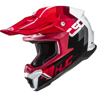 Motocrosshelm HJC C50 Primal MC1 schwarz-rot-weiß Größe: L Motocrosshelm HJC C50 Primal MC1 schwarz-rot-weiß Größe: L