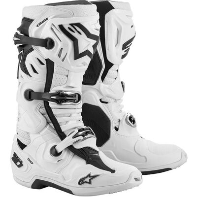 Alpinestars Tech 10 Supervented Motorradstiefel Perforiert Weiß Größe: 47 Alpinestars Tech 10 Supervented Motorradstiefel Perforiert Weiß Größe: 47