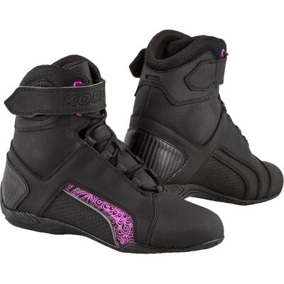 Kore Velcro 2.0 Motorradstiefel für Frauen Schwarz und Lila Größe: 42 Kore Velcro 2.0 Motorradstiefel für Frauen Schwarz und Lila Größe: 42