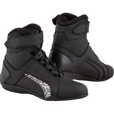 Kore Velcro 2.0 Motorradstiefel für Frauen in Schwarz und Weiß Größe: 36 Kore Velcro 2.0 Motorradstiefel für Frauen in Schwarz und Weiß Größe: 36