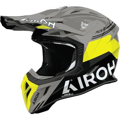 Airoh Aviator ACE 2 Fury Motocrosshelm glänzend gelb Größe: M Airoh Aviator ACE 2 Fury Motocrosshelm glänzend gelb Größe: M