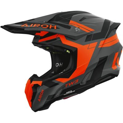 Motocross-Helm Airoh Twist 3 Dynasty matt fluo orange Größe: M Motocross-Helm Airoh Twist 3 Dynasty matt fluo orange Größe: M
