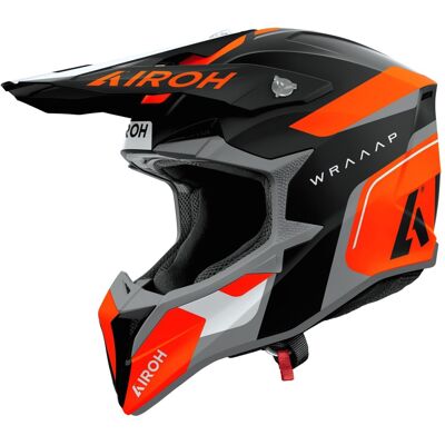 Airoh Wraaap Conquer Motocrosshelm matt orange Größe: S Airoh Wraaap Conquer Motocrosshelm matt orange Größe: S
