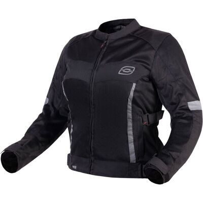 Ozone Dart Schwarze Motorradjacke - CE-Polster Level 1 Ozone Dart Schwarze Motorradjacke - CE-Polster Level 1