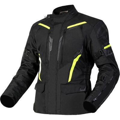 Ozone - Tour III - Schwarz-Gráu-Fluo Gelb - Motorradjacke Ozone - Tour III - Schwarz-Gráu-Fluo Gelb - Motorradjacke