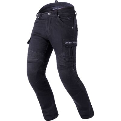 Street Racer Cargo CE Cropped Motorradjeans Schwarz Größe: W36/L30 Street Racer Cargo CE Cropped Motorradjeans Schwarz Größe: W36/L30