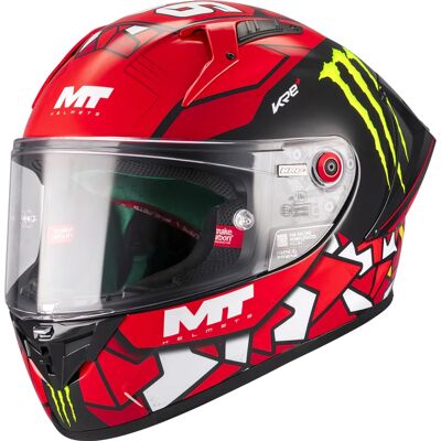 MT Helmets Integralhelm KRE + S Piqueras B5 FIM rot-schwarz Größe: M MT Helmets Integralhelm KRE + S Piqueras B5 FIM rot-schwarz Größe: M