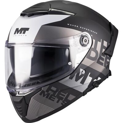 MT Helmets Integralhelm MT Thunder 4 SV Waves B2, matt schwarz-grau Größe: S MT Helmets Integralhelm MT Thunder 4 SV Waves B2, matt schwarz-grau Größe: S