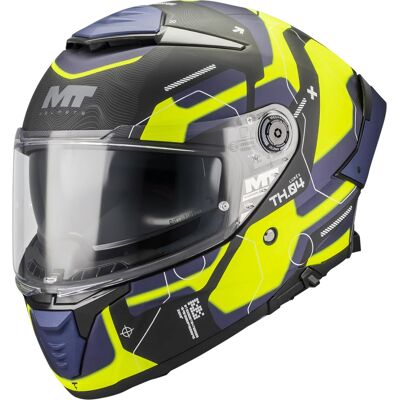 MT Helmets Integralhelm MT Thunder 4 SV Lumex B27 schwarz-blau-fluoreszierend gelb Größe: L MT Helmets Integralhelm MT Thunder 4 SV Lumex B27 schwarz-blau-fluoreszierend gelb Größe: L