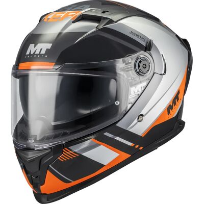 MT Helmets Integralhelm MT Braker SV Inception B4 schwarz-grau-orange Größe: M MT Helmets Integralhelm MT Braker SV Inception B4 schwarz-grau-orange Größe: M
