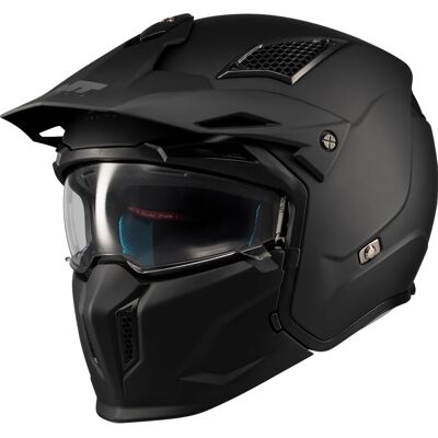 MT Helmets Modularer Motorradhelm MT Streetfighter SV S Pure A1 matt schwarz Größe: S MT Helmets Modularer Motorradhelm MT Streetfighter SV S Pure A1 matt schwarz Größe: S