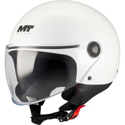 MT Helmets Offener Motorradhelm MT Street S Pure A0 weiß Größe: S MT Helmets Offener Motorradhelm MT Street S Pure A0 weiß Größe: S