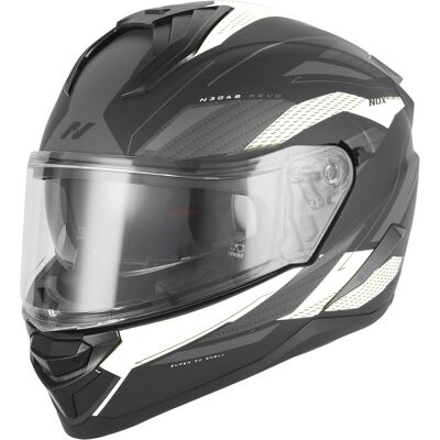 Integralhelm NOX N304-S REVO matt schwarz-weiß Größe: M Integralhelm NOX N304-S REVO matt schwarz-weiß Größe: M