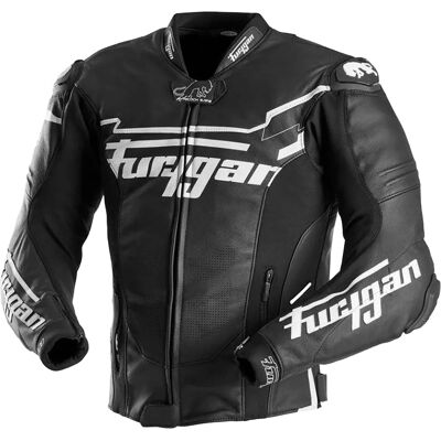 Furygan Sirius Leder Motorradjacke schwarz-weiß Größe: L Furygan Sirius Leder Motorradjacke schwarz-weiß Größe: L
