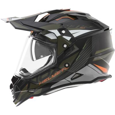 Enduro-Motorradhelm NOX N312 Track Khaki-Orange Größe: 2XL Enduro-Motorradhelm NOX N312 Track Khaki-Orange Größe: 2XL
