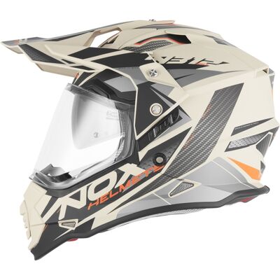 Enduro-Motorradhelm NOX N312 Track, matt sandorange Größe: XL Enduro-Motorradhelm NOX N312 Track, matt sandorange Größe: XL