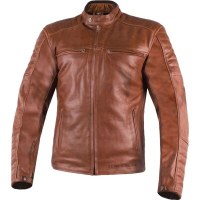Street Racer Spirit - Braun Lederjacke - CE Level 2 Jacke Street Racer Spirit - Braun Lederjacke - CE Level 2 Jacke