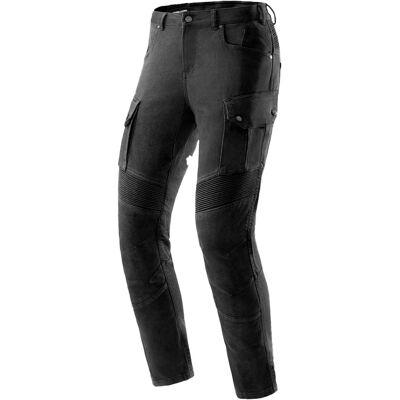 Rebelhorn Faster Cropped Motorcycle Jeans schwarz Größe: W36/L32 Rebelhorn Faster Cropped Motorcycle Jeans schwarz Größe: W36/L32