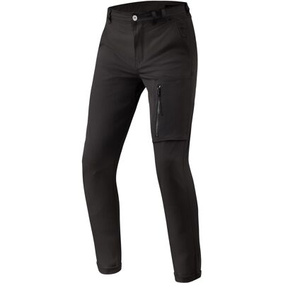 Revit Chino Terry Skinny Short Motorradhose Schwarz Größe: W36/L32 Revit Chino Terry Skinny Short Motorradhose Schwarz Größe: W36/L32