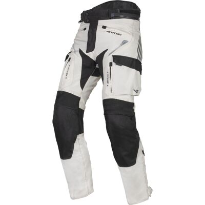 Ayrton Rally II Motorradhose weiß-schwarz-grau Größe: M Ayrton Rally II Motorradhose weiß-schwarz-grau Größe: M