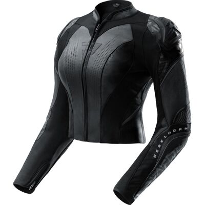 Rebelhorn Diva RS Leder-Motorradjacke für Damen, schwarz Größe: 46 Rebelhorn Diva RS Leder-Motorradjacke für Damen, schwarz Größe: 46
