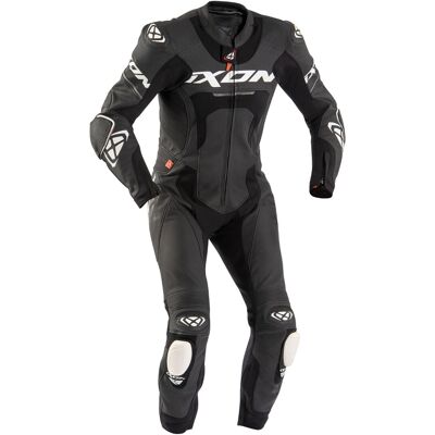 IXON Jackal Motorrad-Lederkombi, schwarz Größe: 2XL IXON Jackal Motorrad-Lederkombi, schwarz Größe: 2XL