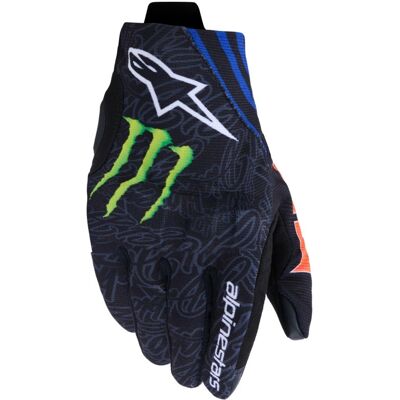Alpinestars Reef V2 FQ20 Motorradhandschuhkollektion schwarz-fluoreszierend rot-blau-grün Größe: S Alpinestars Reef V2 FQ20 Motorradhandschuhkollektion schwarz-fluoreszierend rot-blau-grün Größe: S