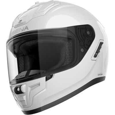 Integralhelm mit Headset SENA Phantom ANC, glänzend weiß Größe: M Integralhelm mit Headset SENA Phantom ANC, glänzend weiß Größe: M