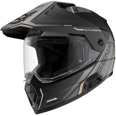 Outlander Mesh-Helm mit Headset, SENA (Matt Schwarz) Größe: S Outlander Mesh-Helm mit Headset, SENA (Matt Schwarz) Größe: S