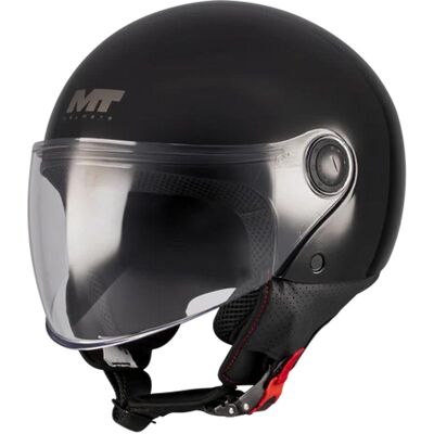 MT Helmets Offener Motorradhelm MT Street S Pure A1 schwarz Größe: S MT Helmets Offener Motorradhelm MT Street S Pure A1 schwarz Größe: S