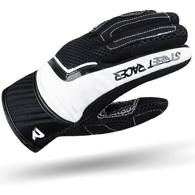 Street Racer Stunt Motorradhandschuhe Schwarz-Weiß Größe: 2XL Street Racer Stunt Motorradhandschuhe Schwarz-Weiß Größe: 2XL