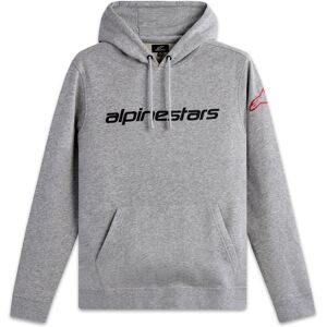 Alpinestars Wordmark Hoodie 3 grau-rot-schwarz Größe: L Alpinestars Wordmark Hoodie 3 grau-rot-schwarz Größe: L