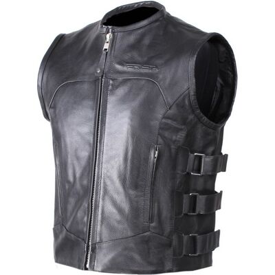 Motorradweste aus Leder, RSA Biker Größe: 4XL Motorradweste aus Leder, RSA Biker Größe: 4XL