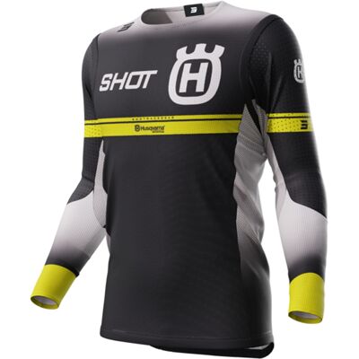 Shot Aerolite Husqvarna LE Motocross-Trikot schwarz im Angebot Ausverkauf Größe: S Shot Aerolite Husqvarna LE Motocross-Trikot schwarz im Angebot Ausverkauf Größe: S