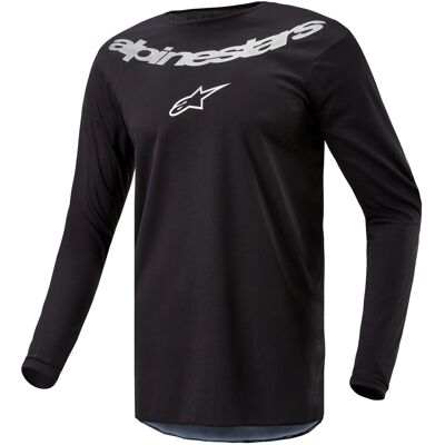 Alpinestars Fluid Lucent Motocross Trikot schwarz und silber Größe: M Alpinestars Fluid Lucent Motocross Trikot schwarz und silber Größe: M
