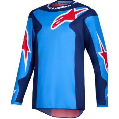 Alpinestars Fluid Grid Motocrosstrikot blau-rot Größe: XL Alpinestars Fluid Grid Motocrosstrikot blau-rot Größe: XL