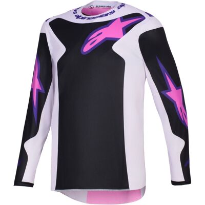 Alpinestars Fluid Grid Motocross-Trikot schwarz-hellgrau-lila Größe: XL Alpinestars Fluid Grid Motocross-Trikot schwarz-hellgrau-lila Größe: XL