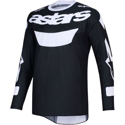 Alpinestars Racer Air Riway Motocrosstrikot schwarz-weiß Größe: S Alpinestars Racer Air Riway Motocrosstrikot schwarz-weiß Größe: S