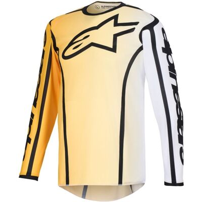 Alpinestars Fluid Apex Motocrosstrikot gelb-schwarz Größe: M Alpinestars Fluid Apex Motocrosstrikot gelb-schwarz Größe: M