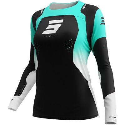Shot Contact Ionyx Damen-Motocross-Trikot Schwarz-Blau Größe: 2XL Shot Contact Ionyx Damen-Motocross-Trikot Schwarz-Blau Größe: 2XL
