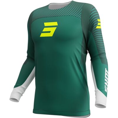 Motocross-Trikot Shot Contact GP 26 grün-neongelb Größe: S Motocross-Trikot Shot Contact GP 26 grün-neongelb Größe: S