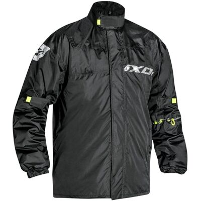IXON Madden wasserdichte Jacke schwarz-fluoreszierend gelb Größe: L IXON Madden wasserdichte Jacke schwarz-fluoreszierend gelb Größe: L