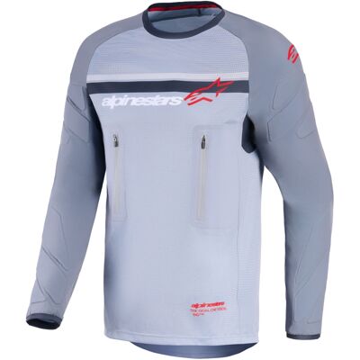 Alpinestars Maxdura Dual Motocross-Trikot hellgrau-dunkelgrau-orange Größe: 3XL Alpinestars Maxdura Dual Motocross-Trikot hellgrau-dunkelgrau-orange Größe: 3XL