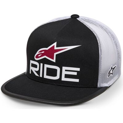 Alpinestars Ride 4.0 ER Kappe schwarz-weiß-rot Alpinestars Ride 4.0 ER Kappe schwarz-weiß-rot