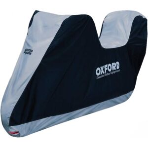 Motorradabdeckung mit Gepäckfach Oxford Aquatex schwarz-silber Größe: L Motorradabdeckung mit Gepäckfach Oxford Aquatex schwarz-silber Größe: L