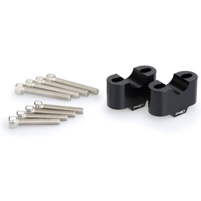 Risers PUIG 3672N schwarz height 30mm, d 22mm Risers PUIG 3672N schwarz height 30mm, d 22mm